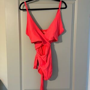 Aerie one piece wrap swim suit